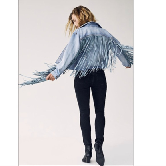Levi's Jackets & Blazers - Levi’s Ex Boyfriend Fringe Trucker Jacket